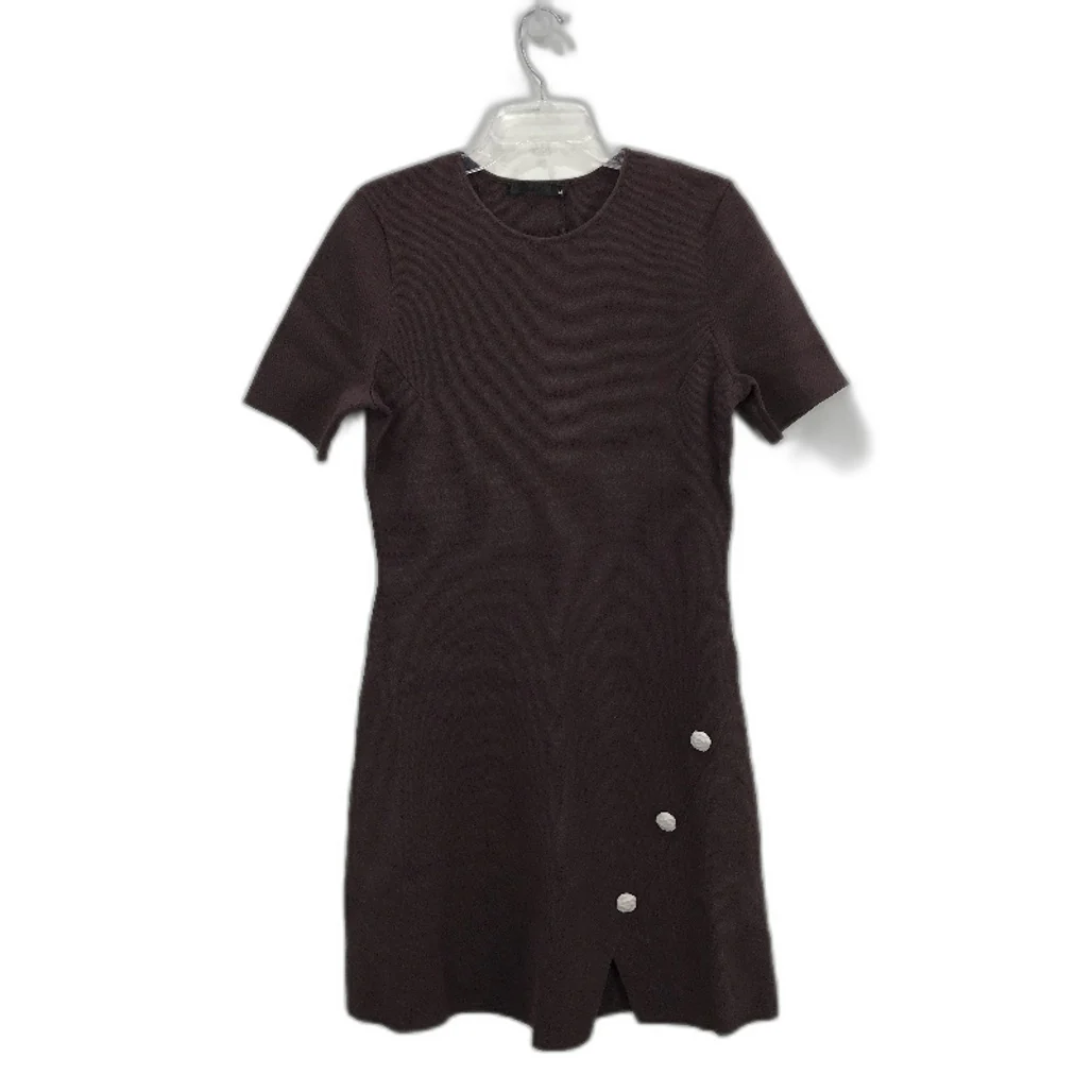 Portmans Riley Curved Milano Fudge Brown Mini Dress Ladies Size Medium NEW