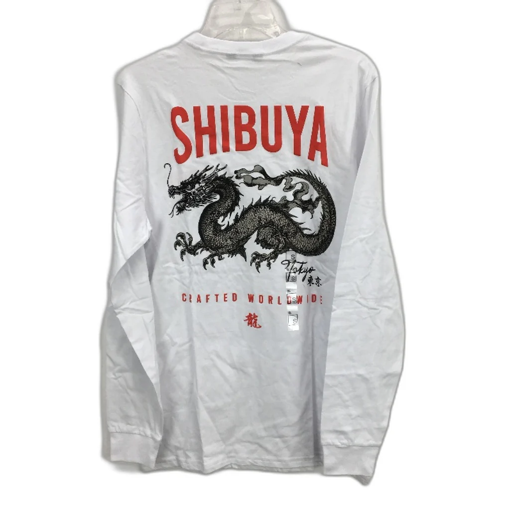Jay Jays Urban Shibuya Dragon Long Sleeve White Tee Mens Size Small NEW - Image 2