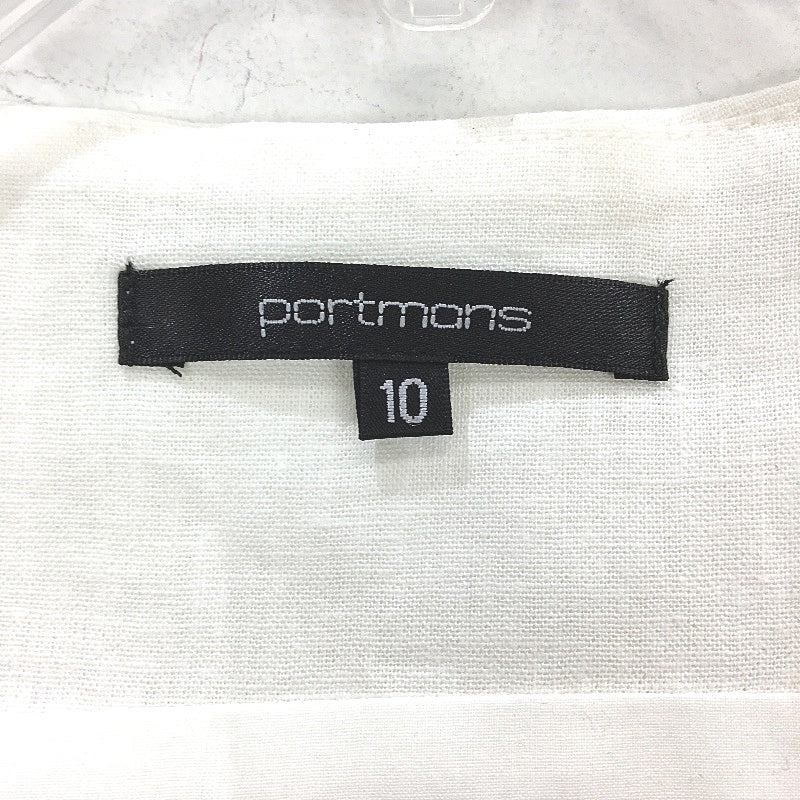 Portmans Olivia Linen Blend White Vest Ladies Size AU 10 NEW - Image 3