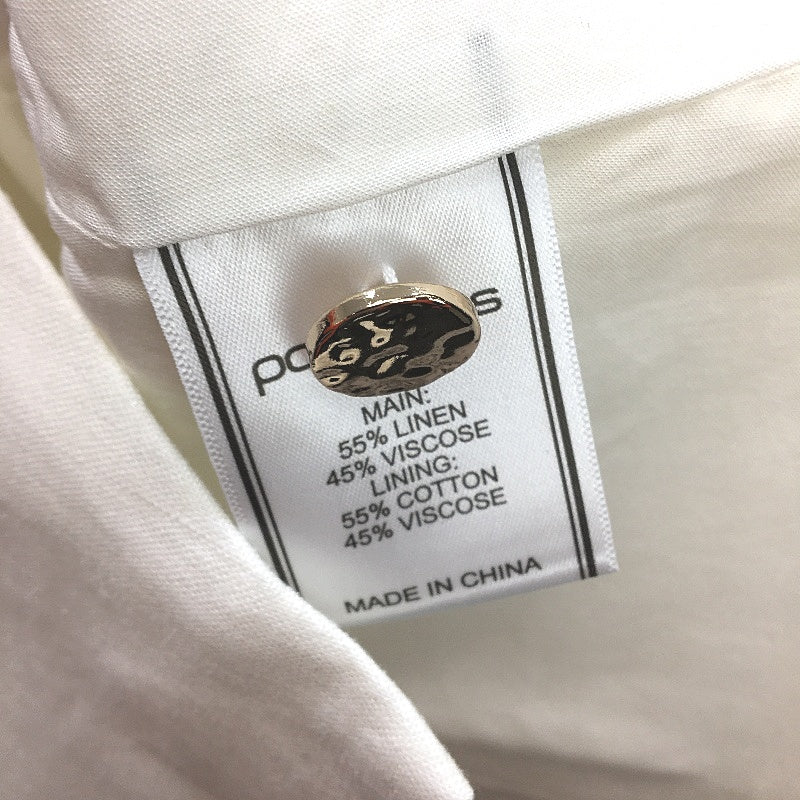 Portmans Olivia Linen Blend White Vest Ladies Size AU 10 NEW - Image 4