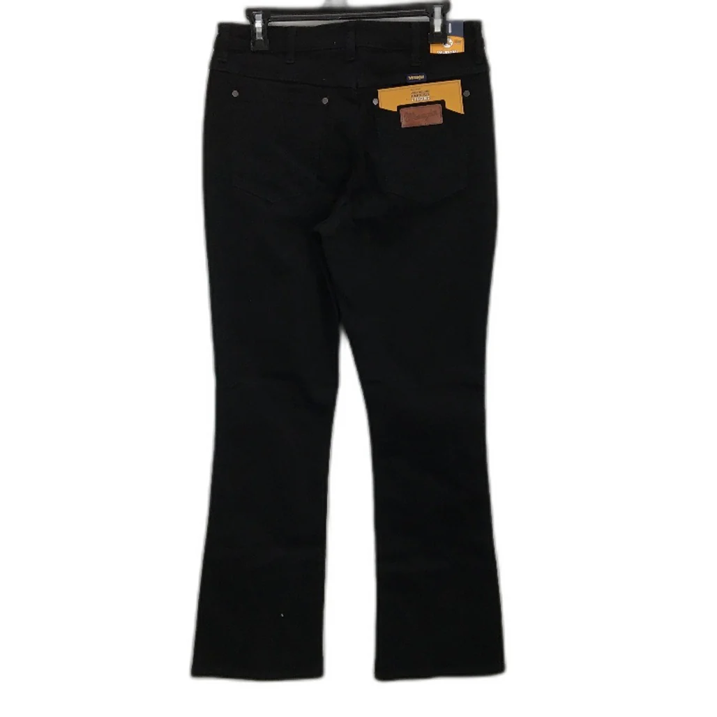 Wrangler Classic Mid Waist Stretch Bootcut Black Jean Ladies Size R11 NEW - Image 2