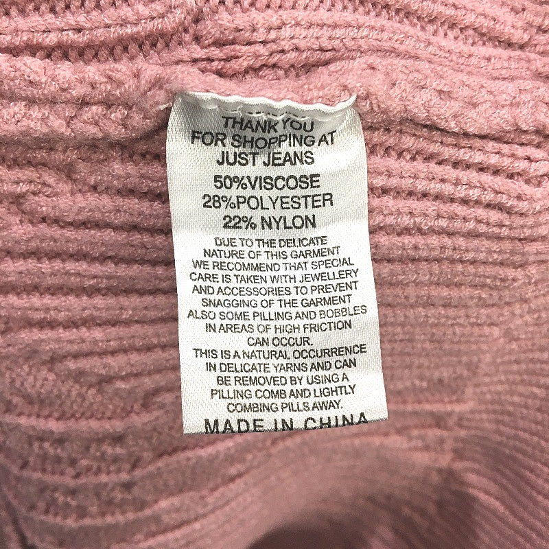 Just Jeans Jade Diamond Detail Pink Pullover Sweater Ladies Size AU 12 NEW - Image 4