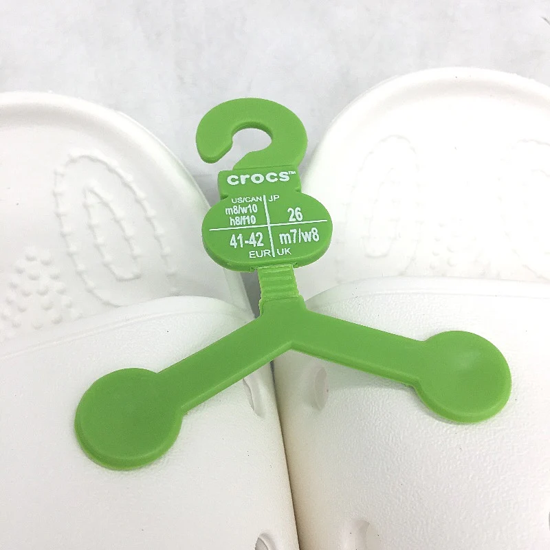 Crocs Iconic Comfort White Classic Slide Sandals Unisex US Size M8 W10 NEW - Image 4