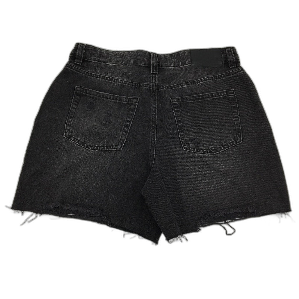 Jay Jays Casey Bermuda Gravel Black Ripped Denim Shorts Ladies Size AU 14 NEW - Image 2