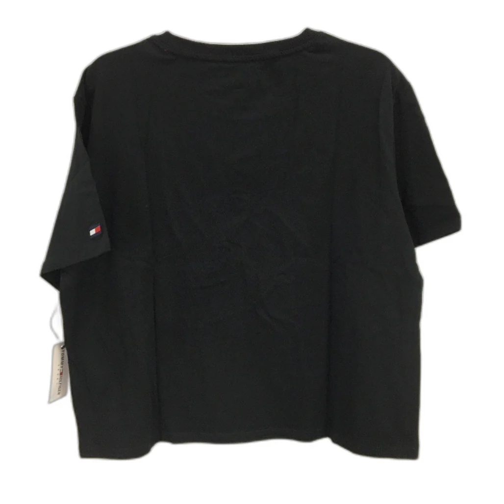 Tommy Hilfiger Sport Essentials Logo Black Cotton T-Shirt Ladies Size XL NEW - Image 2