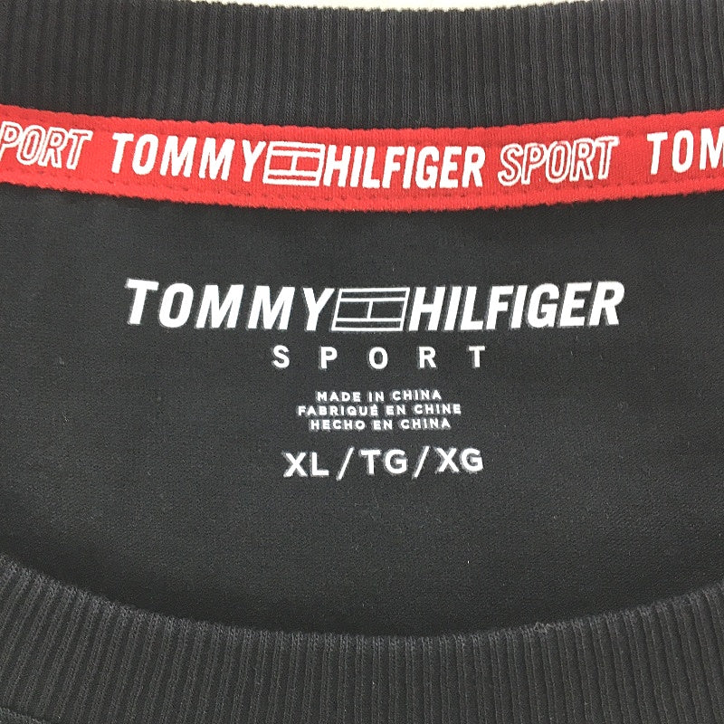 Tommy Hilfiger Sport Essentials Logo Black Cotton T-Shirt Ladies Size XL NEW - Image 3