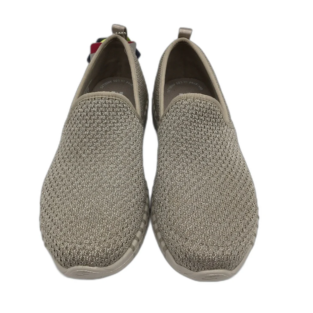 Skechers Ortholite Silver Flek Go Walk Smart Slip On Shoes Ladies US6 EUR 36 NEW - Image 2