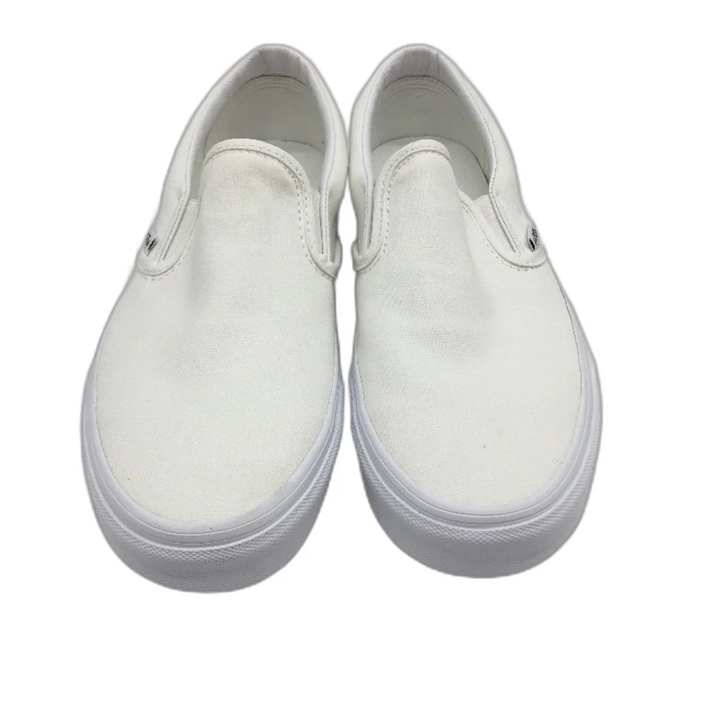 Vans White Classic Slip On Old Skool Skate Shoes Unisex US M9 L10.5 EU 42 NEW - Image 2
