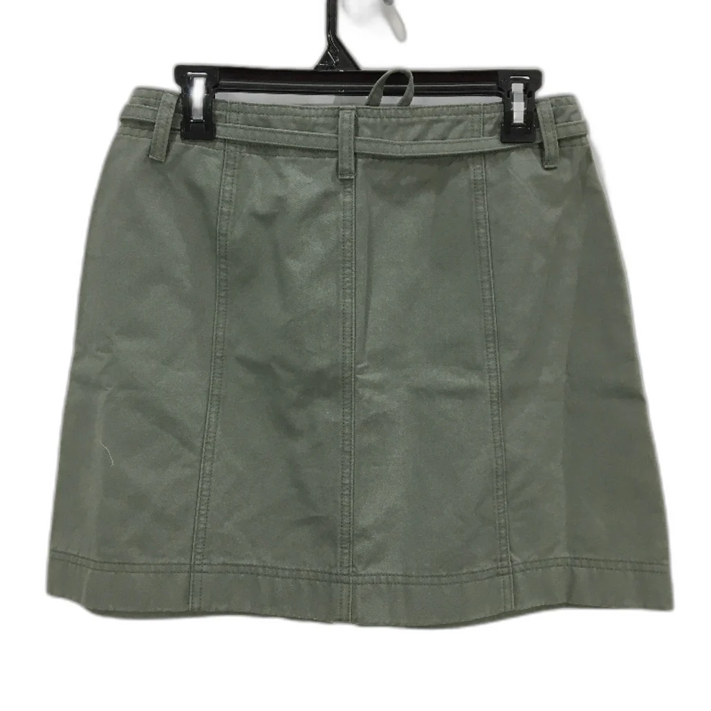 Grab Denim Sample High Rise Muted Khaki Green Mini Skirt Ladies Size AU 10 NEW - Image 2
