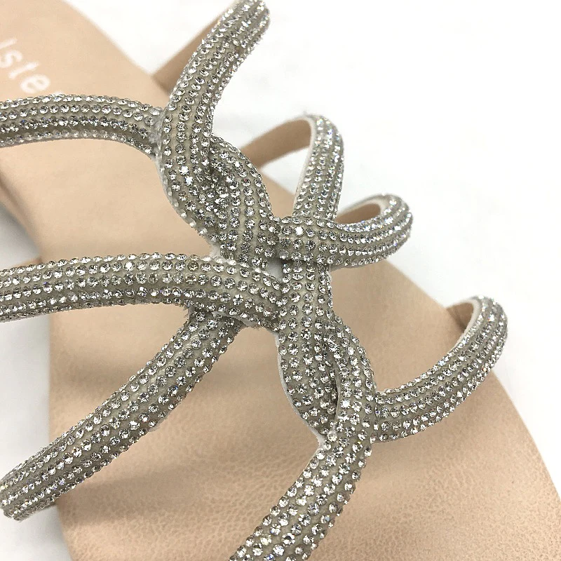 Holster Australia Sundance Wedge Strappy Glitter Sandals Ladies AU 7 EU 38 NEW - Image 3
