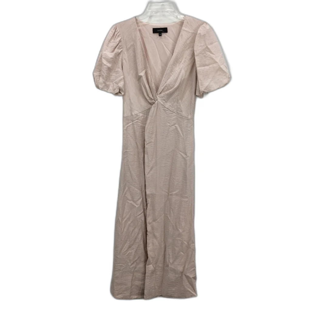 Basque Myer Blush Pink Fully Lined Short Sleeve A-Line Dress Ladies Size 10 NEW