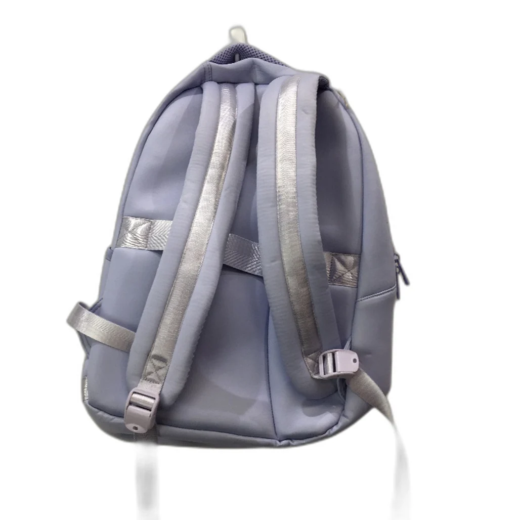 Everday Neoprene Feel Padded Zip Up Lilac With Front Zipped Pocket Backpack NEW - Image 2