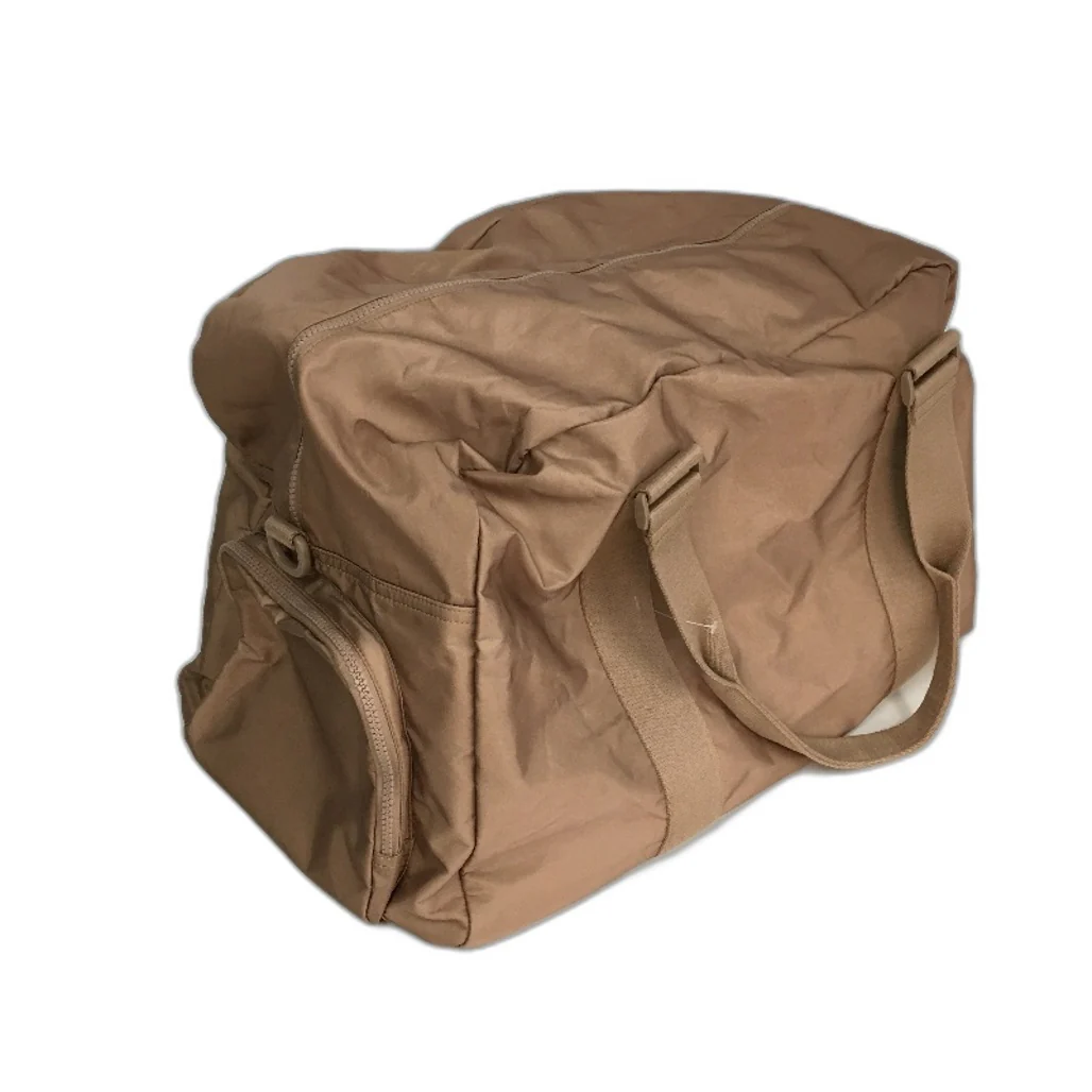 Casual Large Capacity Weekender Duffle Bag With 2 Side Zipper Pockets Copper NEW