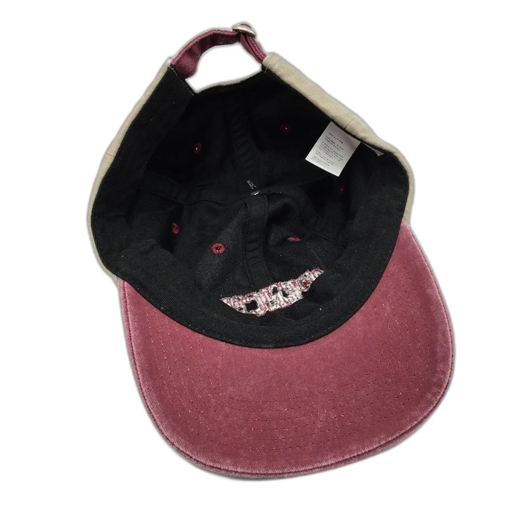 Spencer Project 1992 Vintage Style Cotton Cap Unisex One Size Red & Khaki NEW - Image 4