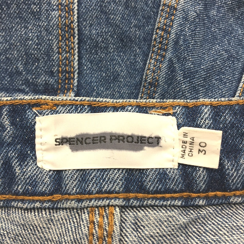 Spencer Project 100% Cotton Blue Denim Builder Style Shorts Mens Size 30 NEW - Image 4