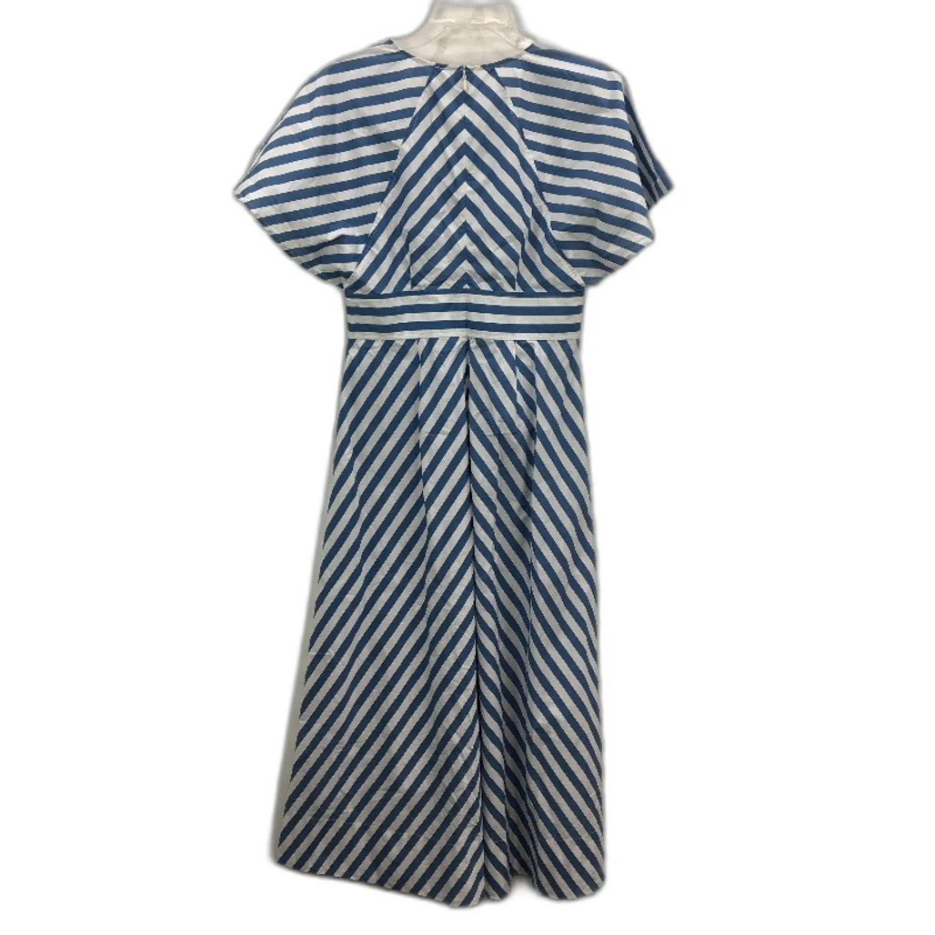 Piper Myers White & Blue Stripe Organic Cotton Pocket Dress Ladies Size 10 NEW - Image 2