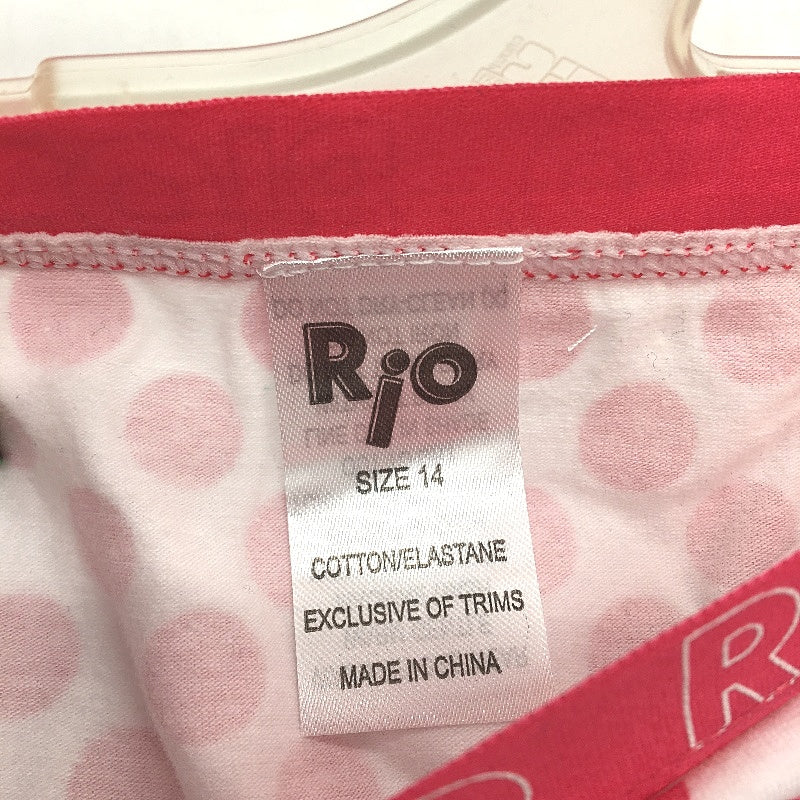7 Pairs Rio Must Haves White & Pink Polka Dot Shortie Underwear Ladies Sz 14 NEW - Image 6