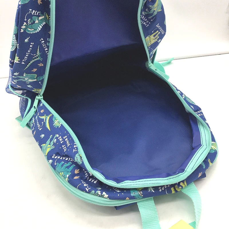 Rpyal Blue Dinosaur Themed Print 3 Piece Dino Backpack & Lunch Bag Set NEW - Image 5