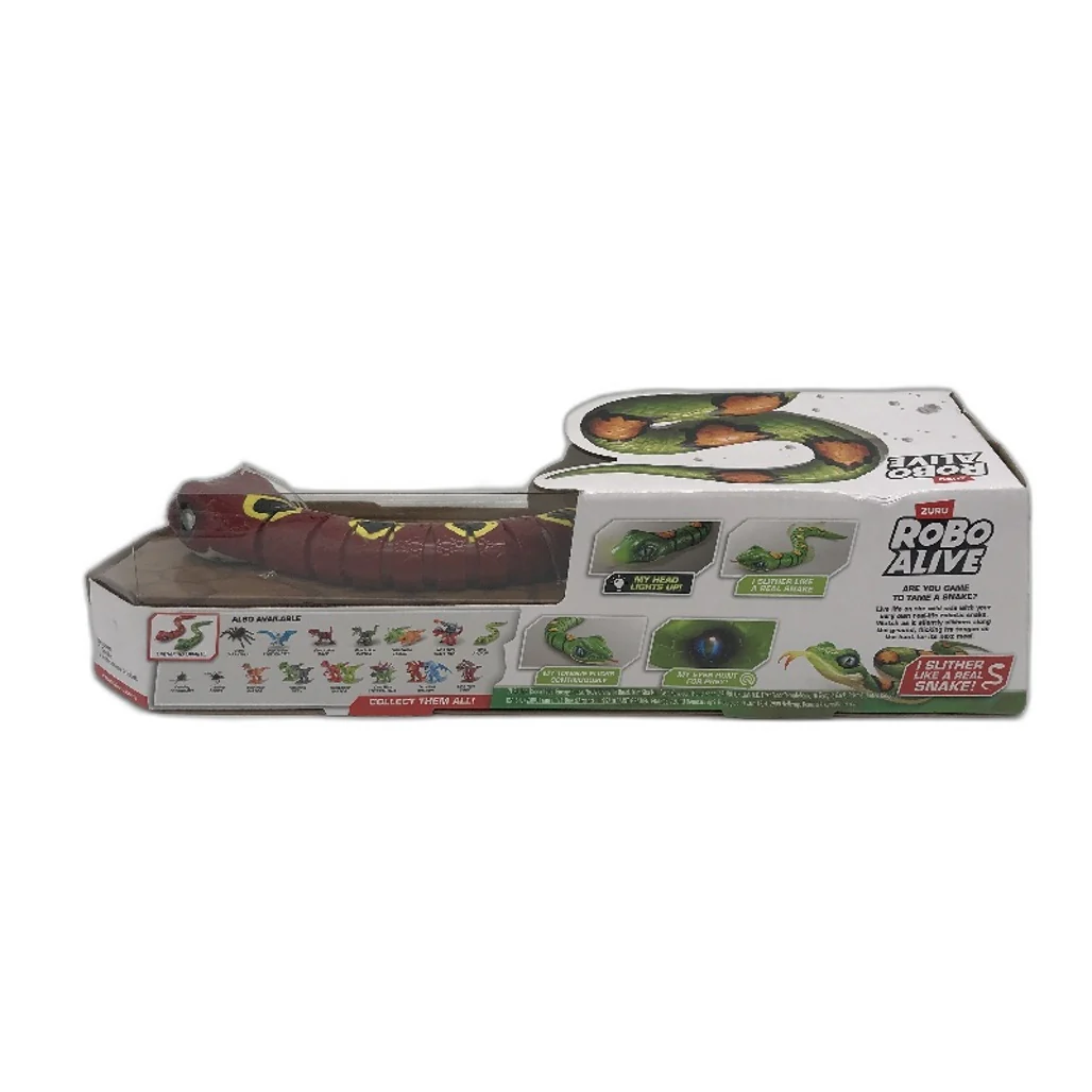 ZURU Robo Alive Light Up Slithering Robotic Snake Toy Battery Powered Red NEW - Image 2