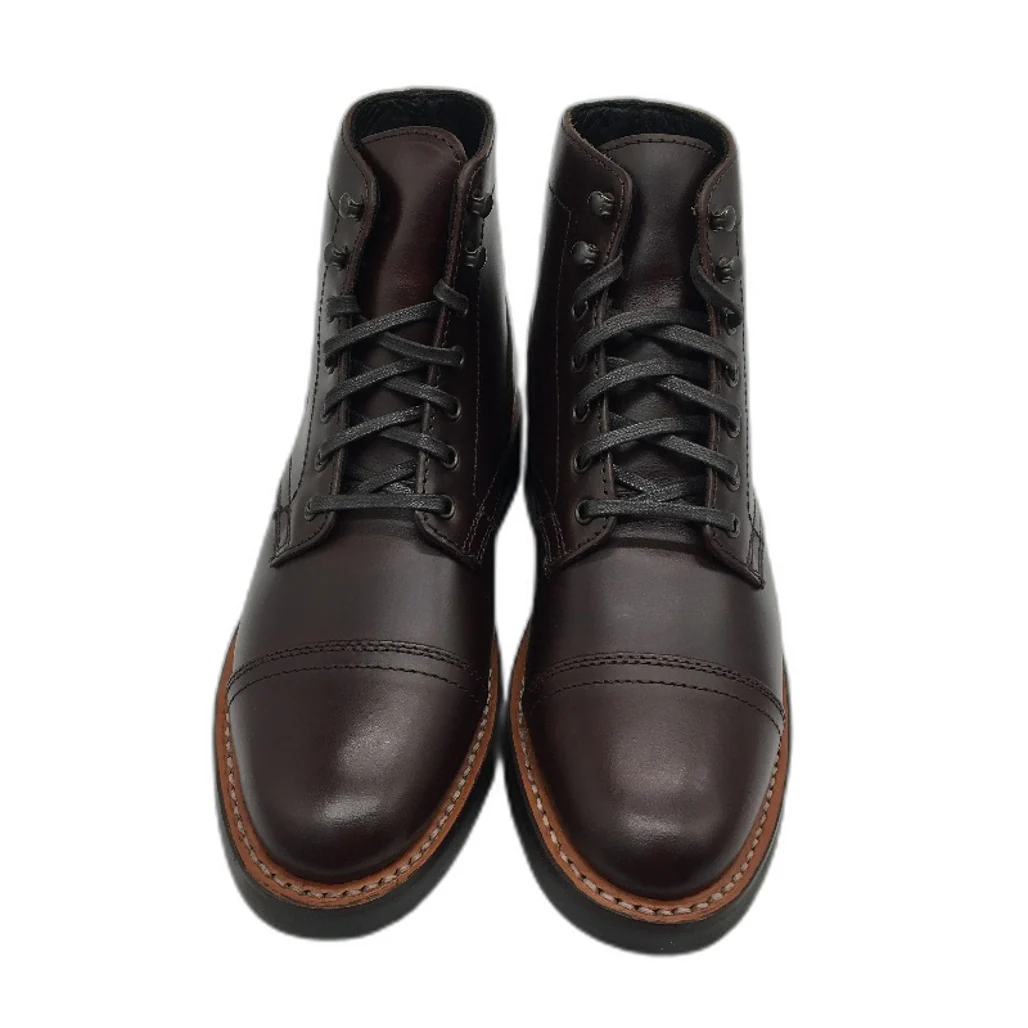 Thursday Boot Company Dark Brown Leather Lace Up Captain Boots Mens US 6 NEW - Image 2
