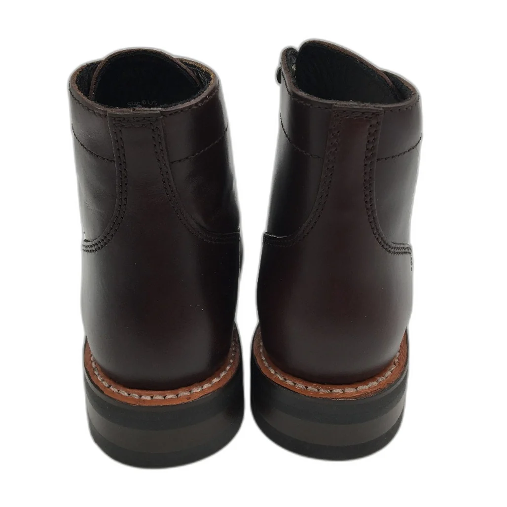 Thursday Boot Company Dark Brown Leather Lace Up Captain Boots Mens US 6 NEW - Image 3