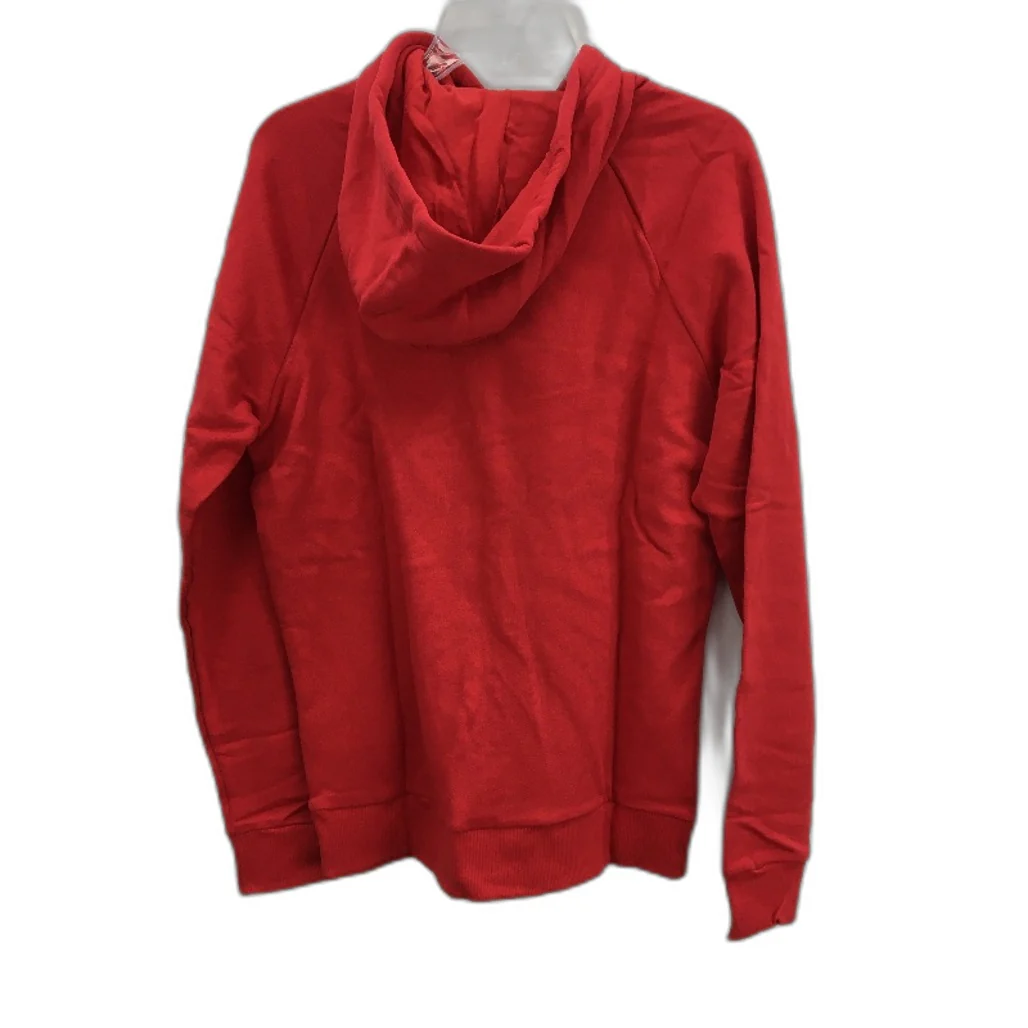 Under Armour Rival Fleece Pullover Loose Fit Red Hoodie Mens Size Small NEW - Image 2