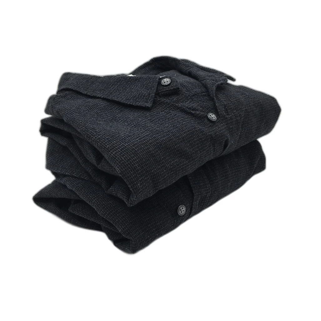 Jeanswest 2 Pack Washed Black Textured L/S Casual Shirts Mens Size L NEW - Image 2