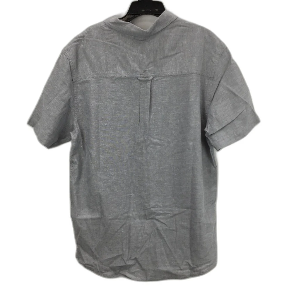 Jeanswest 2 Pack Navy And Silver Cotton Blend S/S Casual Shirts Mens Size M NEW - Image 3