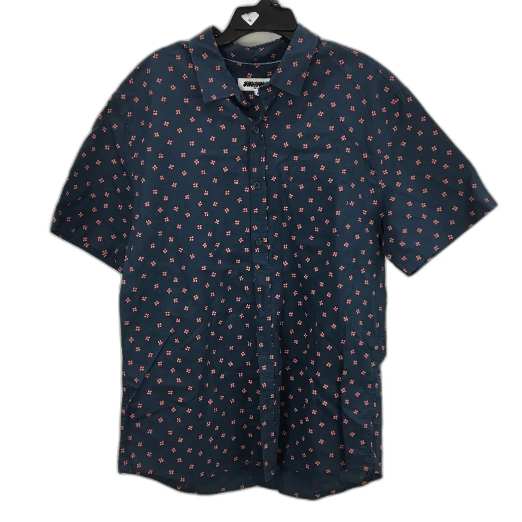 Jeanswest 2 Pack Navy And Silver Cotton Blend S/S Casual Shirts Mens Size M NEW - Image 4