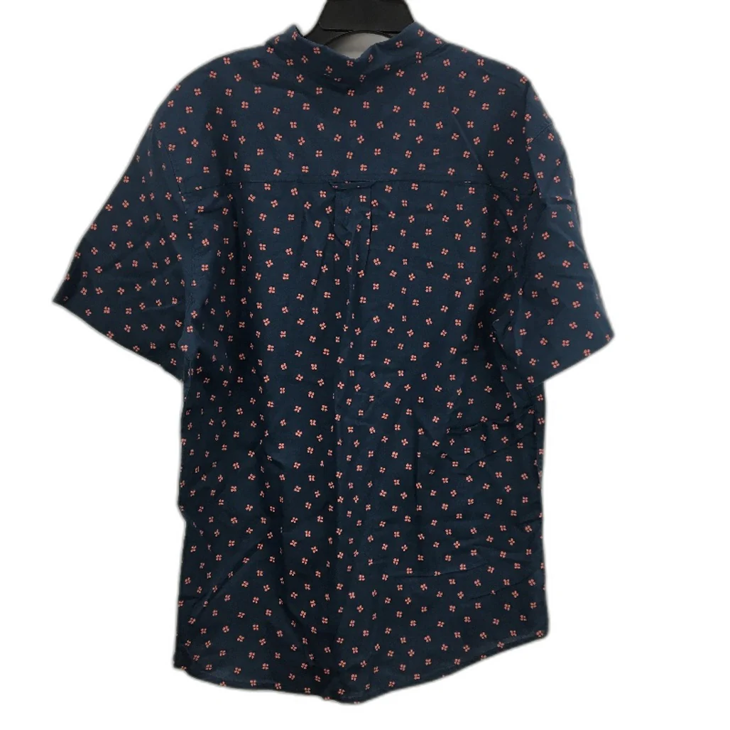 Jeanswest 2 Pack Navy And Silver Cotton Blend S/S Casual Shirts Mens Size M NEW - Image 5