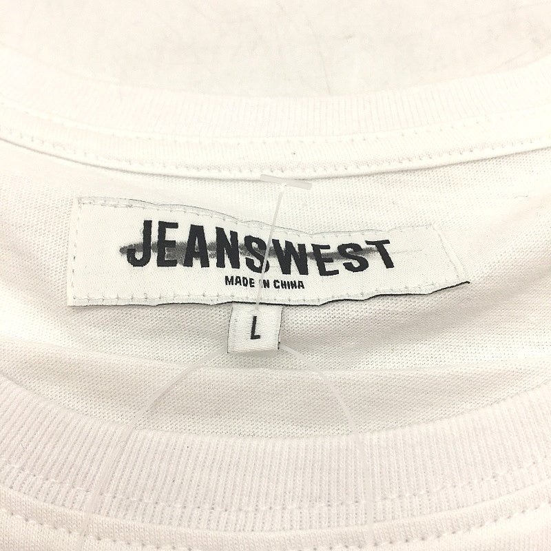 Jeanswest 2 Piece White Printed 100% Cotton Casual T-Shirts Mens Size L NEW - Image 7