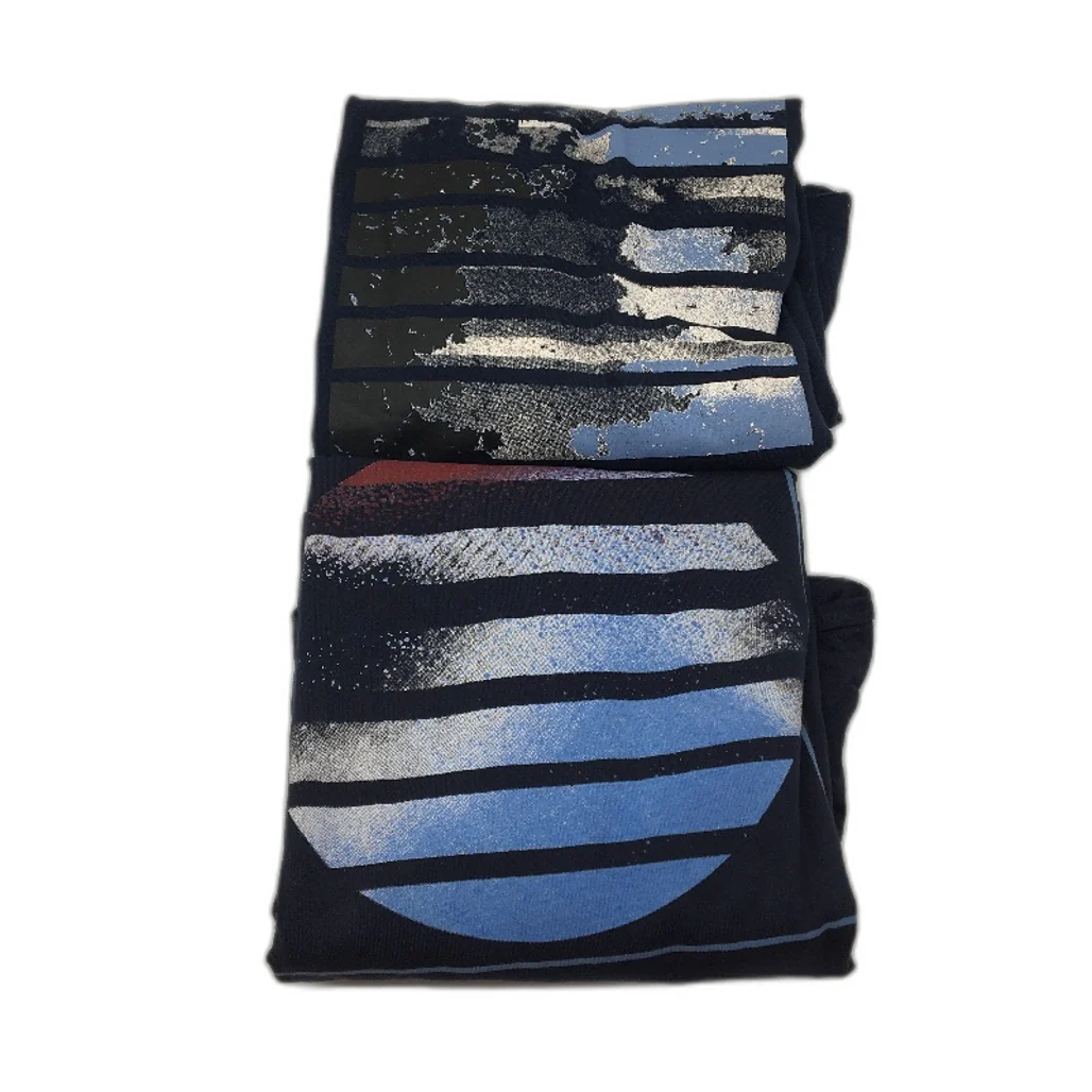 Jeanswest 2 Piece Navy Blue Printed 100% Cotton Casual T-Shirts Mens Size L NEW - Image 2