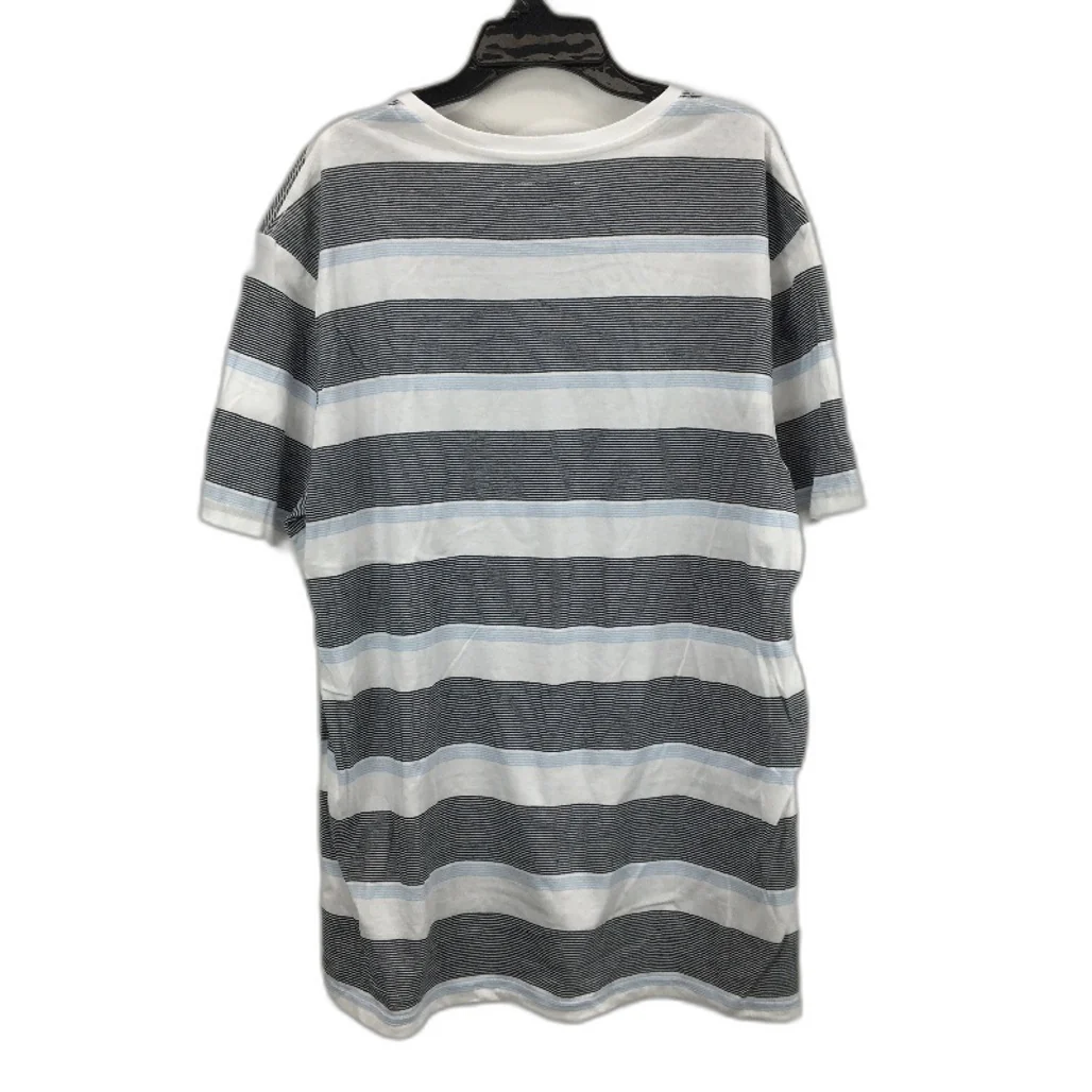 Jeanswest 2 Pack White & Striped Soft 100% Cotton Casual T-Shirts Mens Sz L NEW - Image 5
