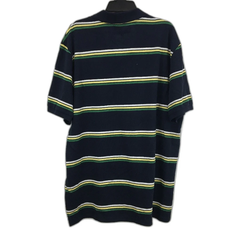 Jeanswest 2 Pack Blue Striped Knit 100% Cotton Casual Polo Shirts Mens Sz L NEW - Image 3