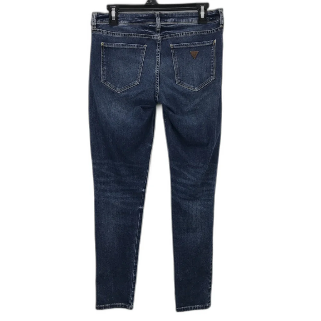 Guess High Rise Skinny Blue Wash Denim Jeans Ladies Size 27 - Image 2