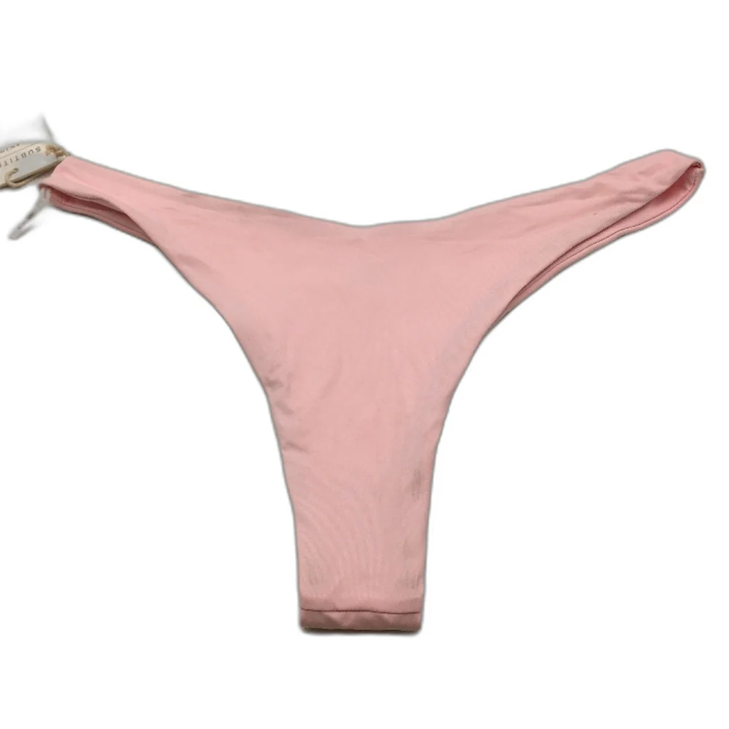 Subtitled Baby Pink Cute Swim Bikini Bottom Cheeky Style Ladies Size XL NEW - Image 2