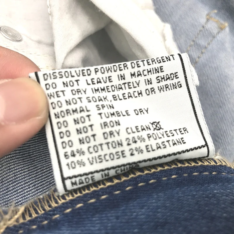 Riders by Lee Hi Rider Blue Designed to Fade Ripped Denim Jeans Lds Sz 14 DEMO - Image 11