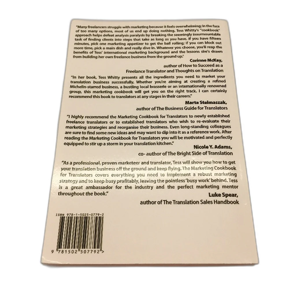 The Marketing Cookbook For Translators Self Help Book by Tess Whitty NEW - Image 2