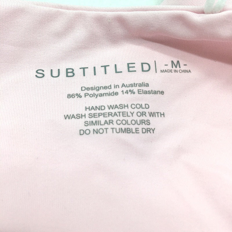 Subtitled Australian Designed Tie Side Baby Pink Bikini Bottom Ladies Size M NEW - Image 3