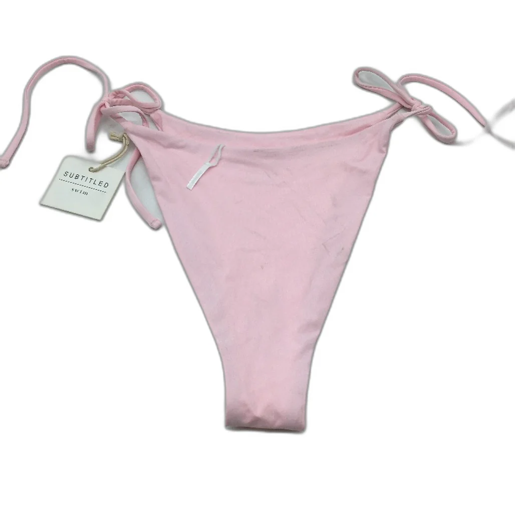 Subtitled Aust Designed Baby Pink Skimpy Brief Bather Bottoms Ladies Size XL NEW - Image 2