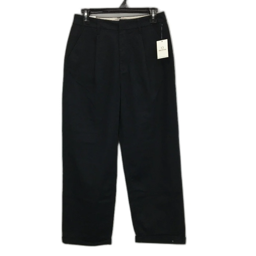 Brixton High Waisted Jet Black Victory Trouser Pants Ladies Size 26W 28L NEW