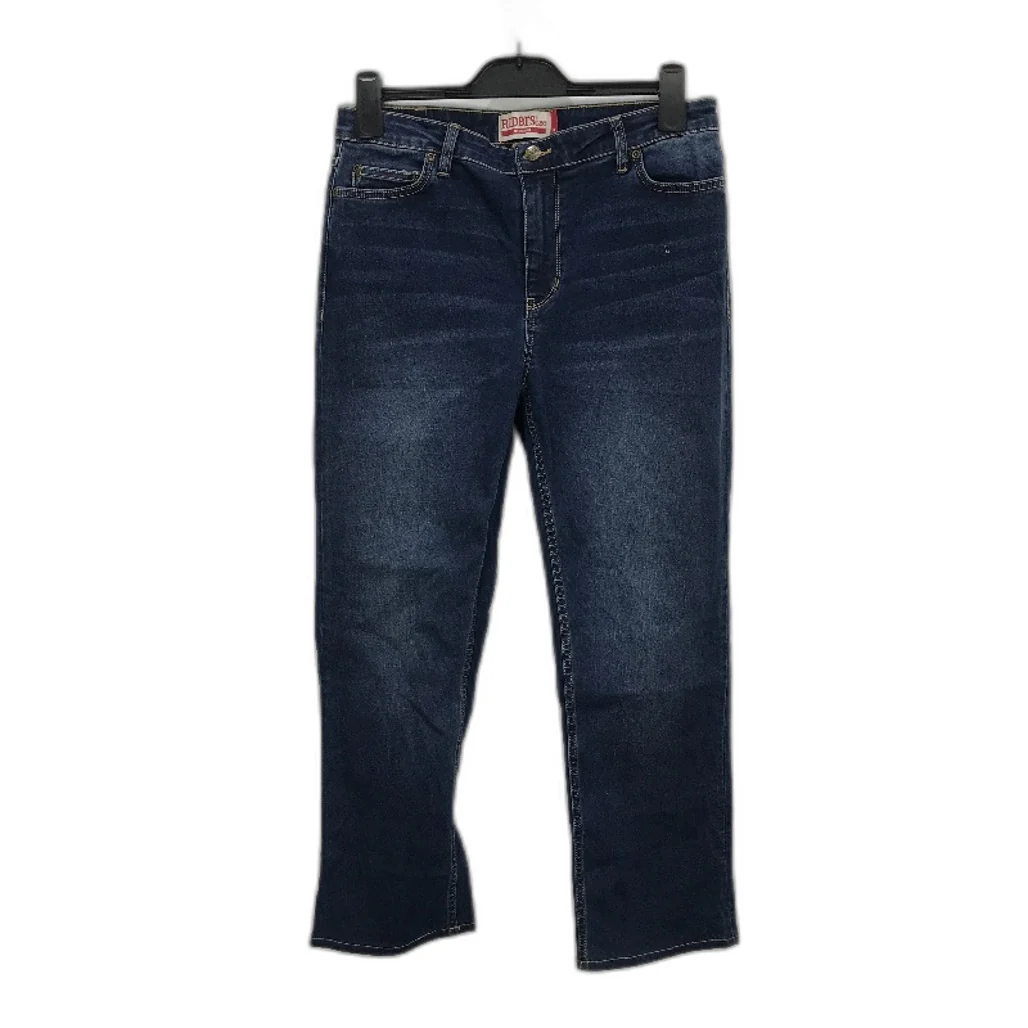 RIDERS by Lee Mid Waist Straight Jeans for Women - Blue Cotton Denim Size 13