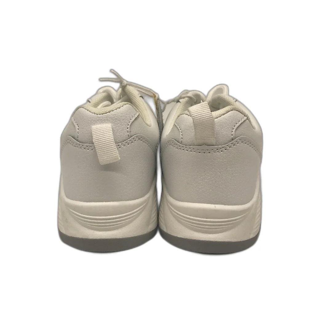 Lily & Dan White Premium Jogger Sport & School Shoes Lace-Up Size Kids AU 2 - Image 4