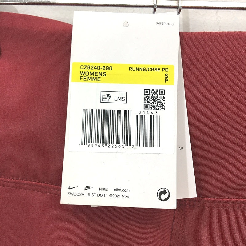 Nike Fast Pocket Mid Rise Red Running Full Leggings Ladies Size Small NEW - Image 3