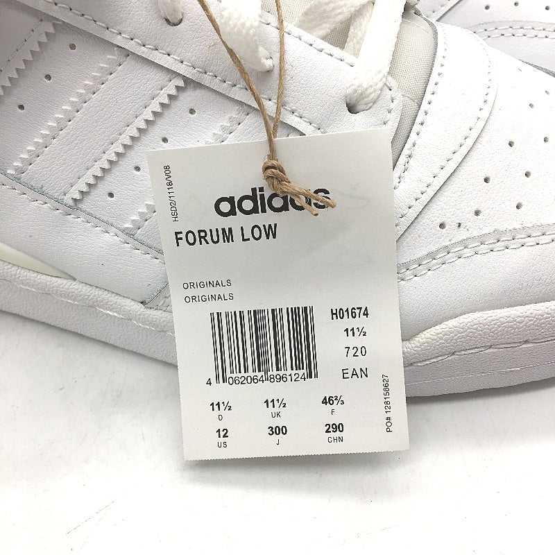 Adidas Forum Low White Leather Red Accent Sneaker Shoes Mens Size US 12 NEW - Image 3