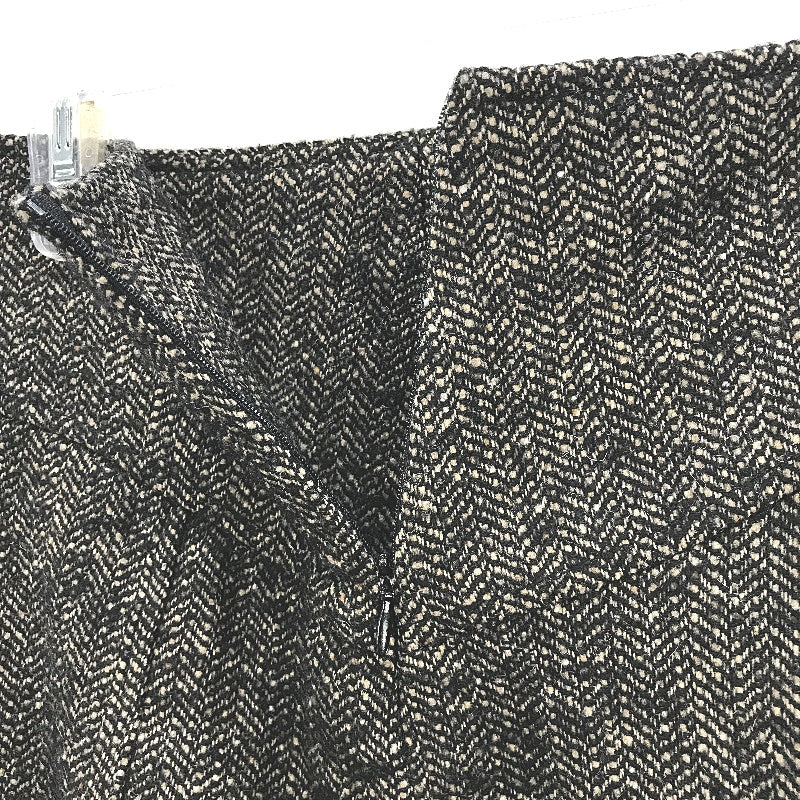 Zara Basic Tweed Herringbone Wool Blend Pencil Mini Skirt Ladies Size Small - Image 3