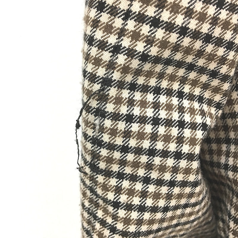 Zara Double Breated Brown Houndstooth Blazer Jacket Ladies Size Medium - Image 3