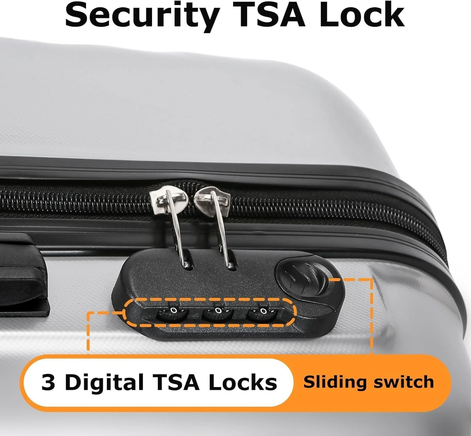 Sandinrayli XLXTJ-4JT02 Softside Expandable Luggage Set with Spinner Wheels NEW - Image 5