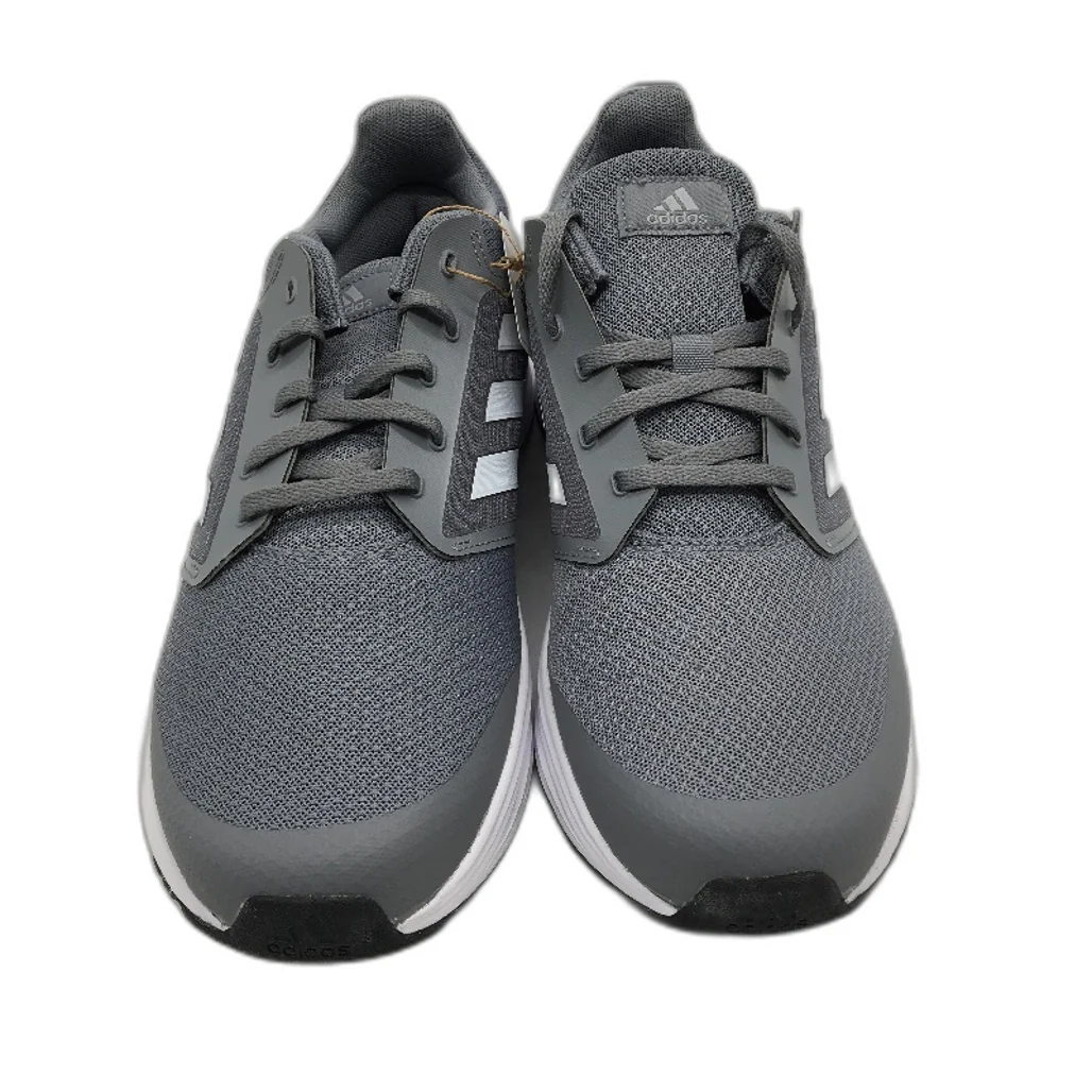 Adidas Galaxy 5 Grey Triple Stripe Running Course Sneakers Mens Size US 11 NEW - Image 2