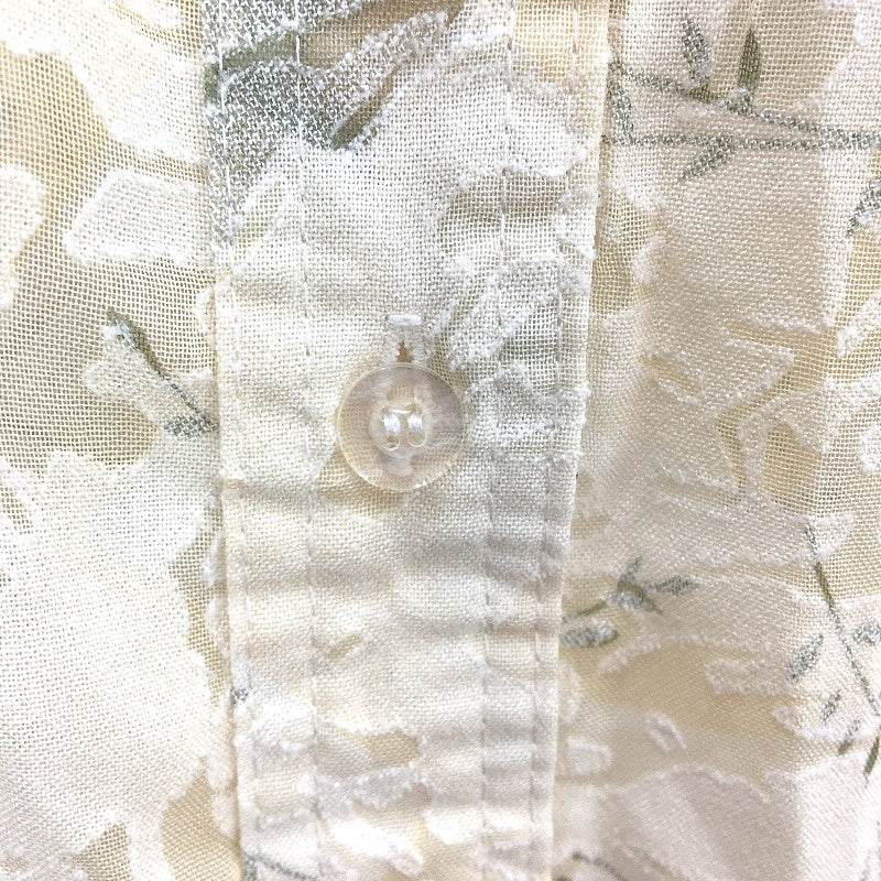 Kate Harris Rose Linen Blend Yellow Organza Shortsleeve Top Ladies Size Small - Image 4